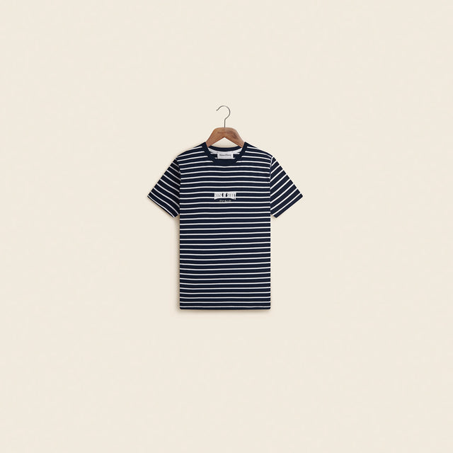 STRIPE POWER LOGO TEE