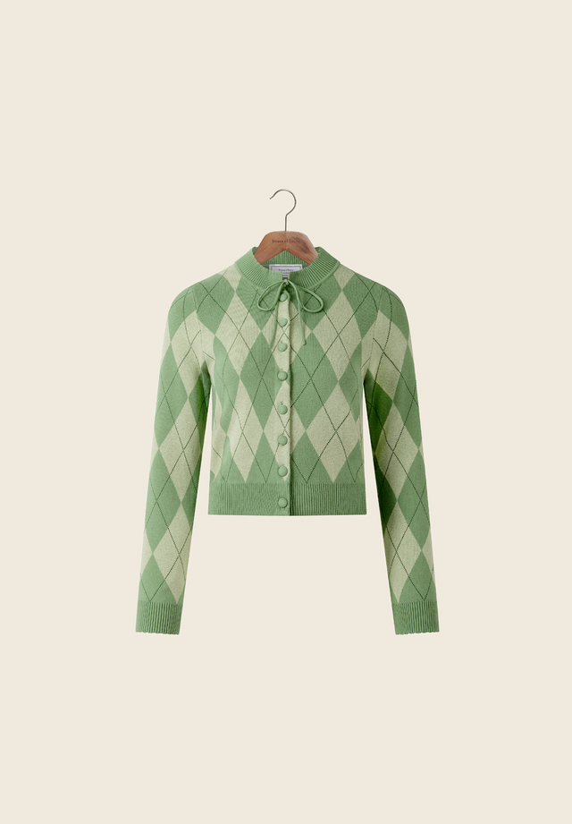 ARGYLE LOUNGE CARDIGAN