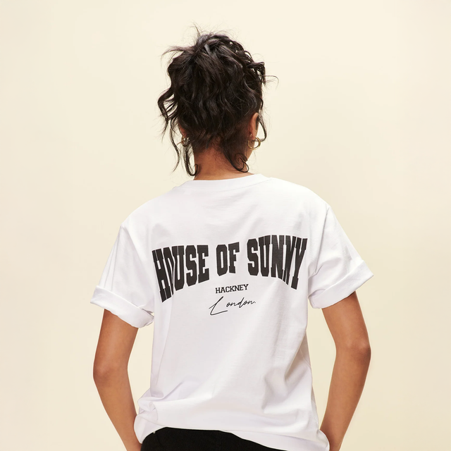 WHITE 'HACKNEY' TEE