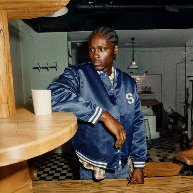 SATIN CLUB VARSITY BOMBER