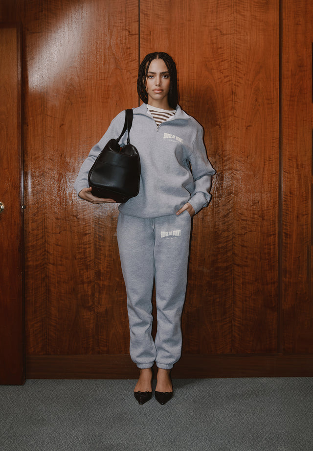 'HACKNEY' LOGO QUARTER ZIP