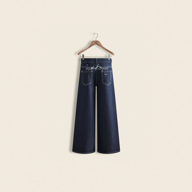 CLASSIC INDIGO WIDE LEG DENIM