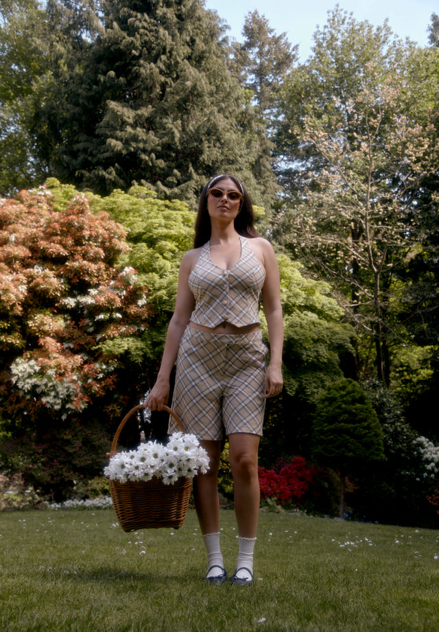SLOANE CHECK WAISTCOAT