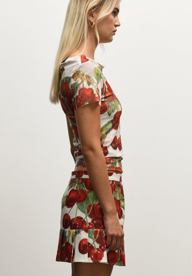 THE CHERRY PLEAT SKIRT