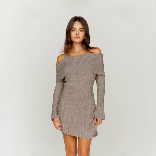 CHUNKY RIB DRESS