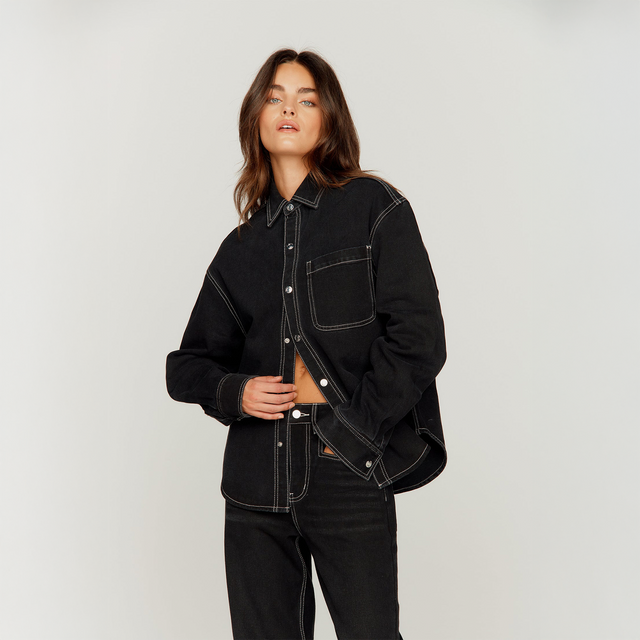 POWER LOGO TOPSTITCH SHIRT