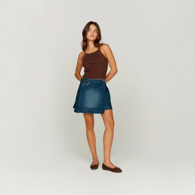 FADE PLEAT SKIRT