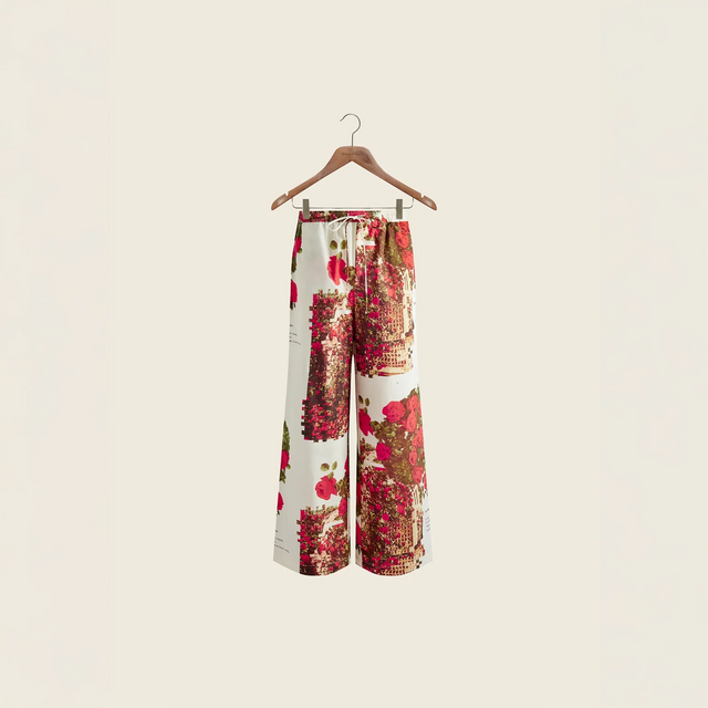 THE ROSE GARDEN COTTON PANTS