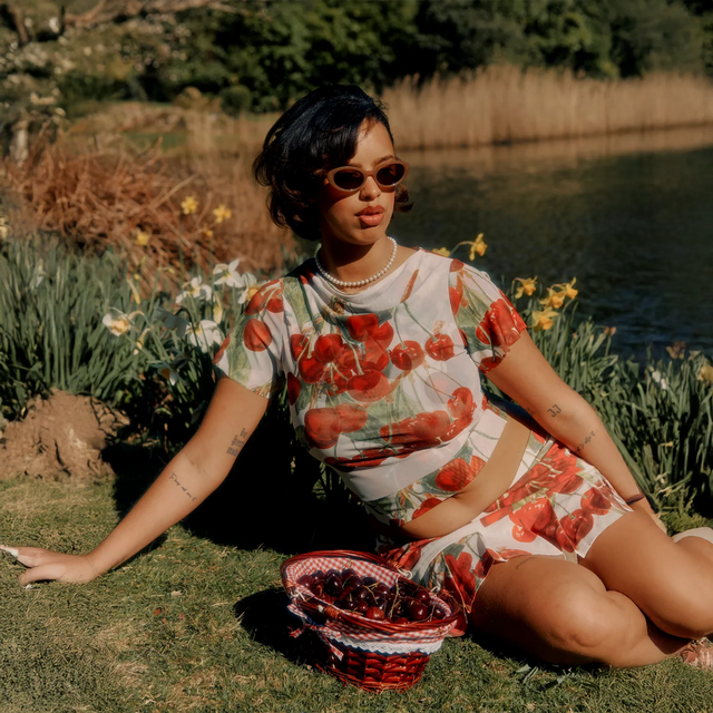 THE CHERRY MESH TOP