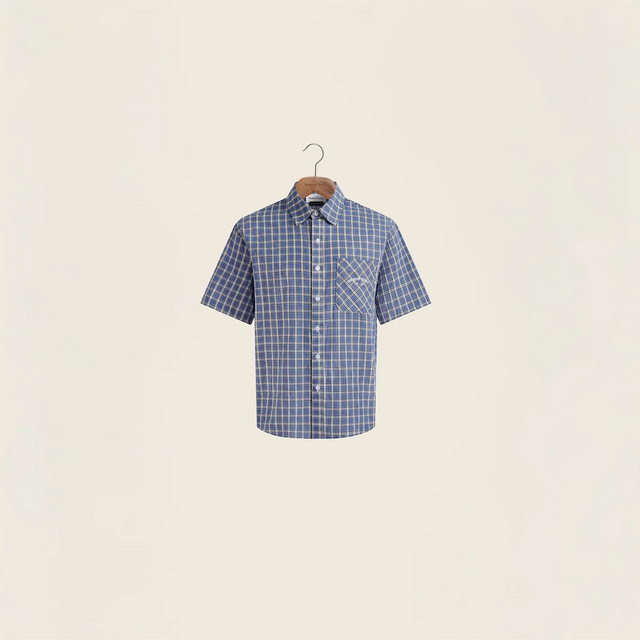GRANDAD CHECK BUTTON DOWN
