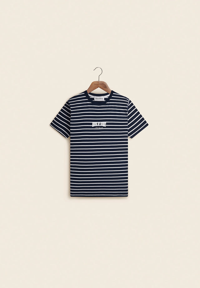 STRIPE POWER LOGO TEE