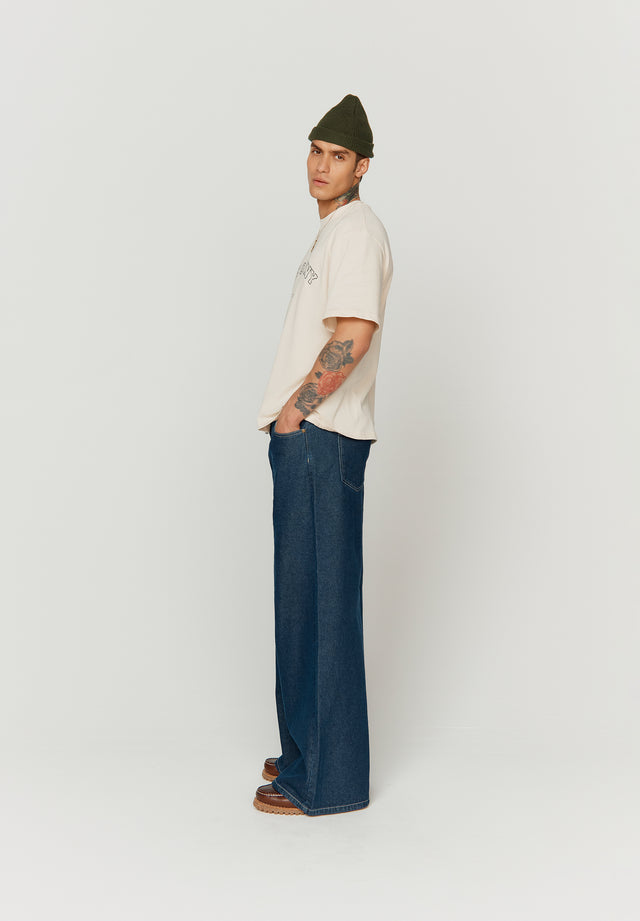 CLASSIC INDIGO WIDE LEG DENIM