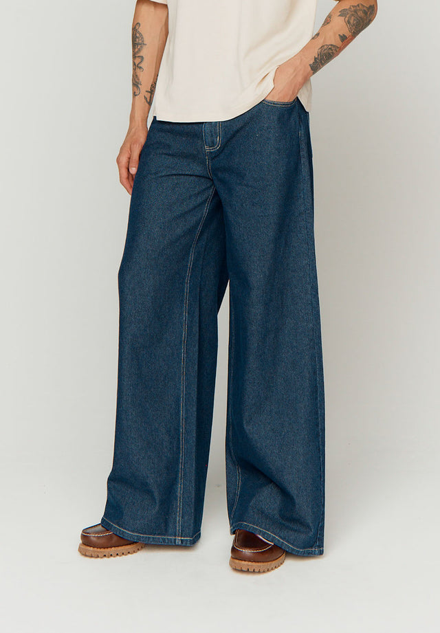 CLASSIC INDIGO WIDE LEG DENIM