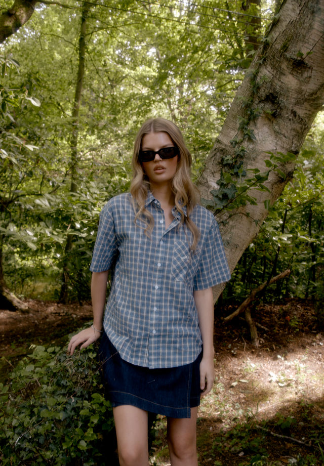 GRANDAD CHECK BUTTON DOWN