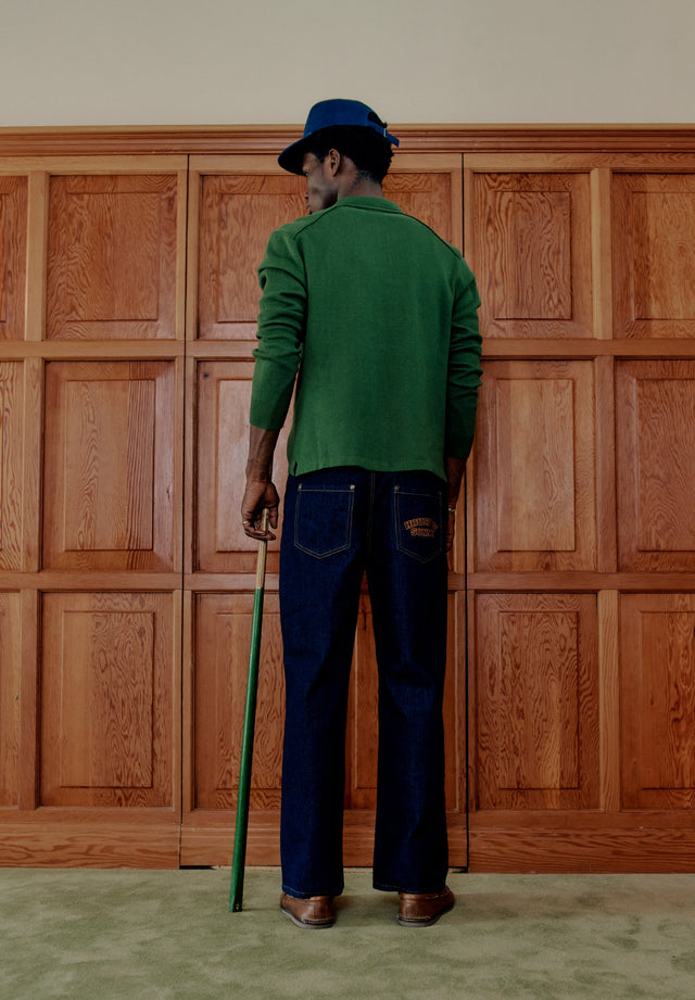 STRIPE KNITTED RUGBY SHIRT