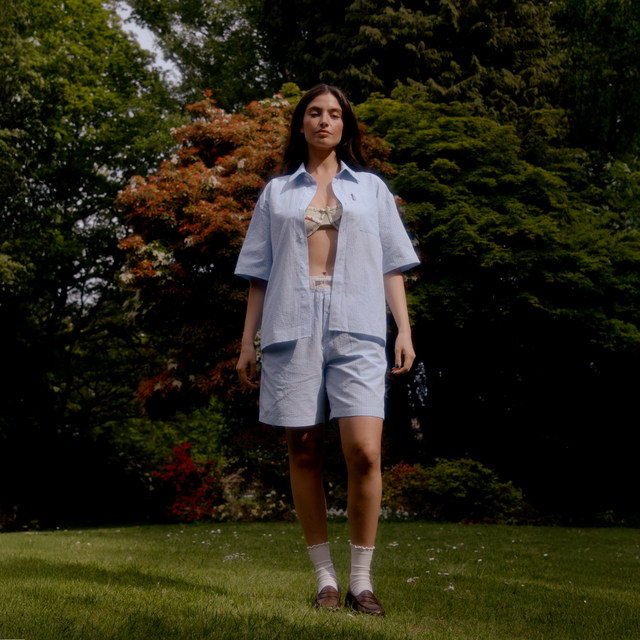 SEERSUCKER BOX FIT SHORT