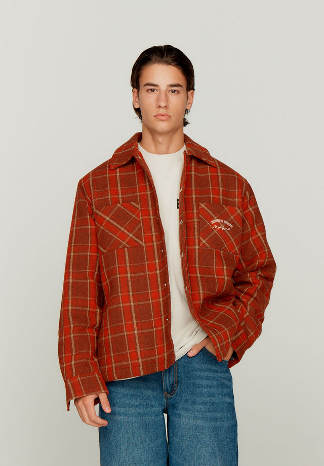 HEAVY WEIGHT PLAID OVERSHIRT