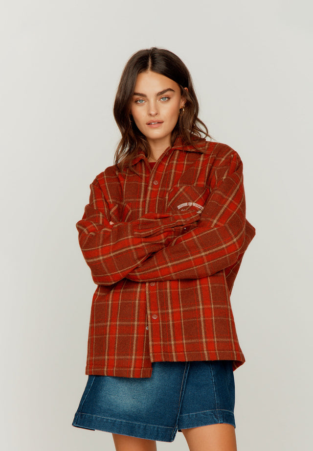 HEAVY WEIGHT PLAID OVERSHIRT