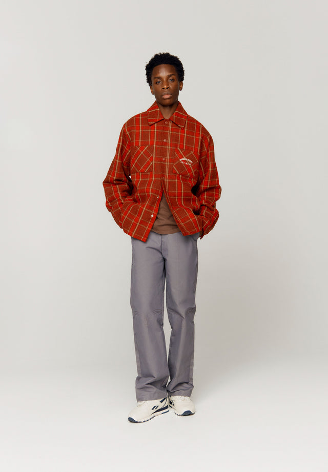 HEAVY WEIGHT PLAID OVERSHIRT