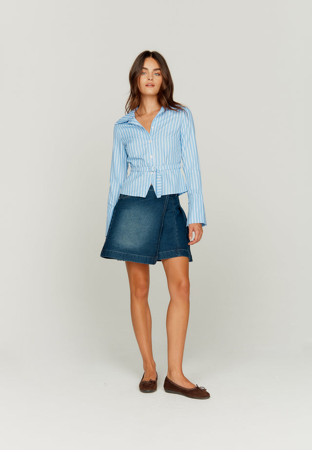 ELLE BELTED SHIRT