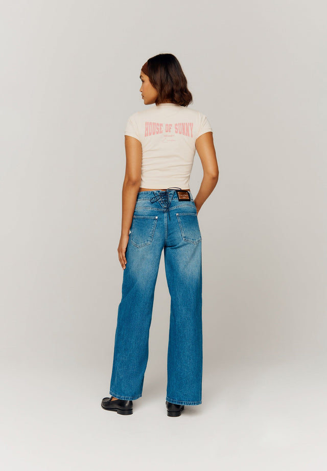 LOW RISE WIDE LEG DENIM