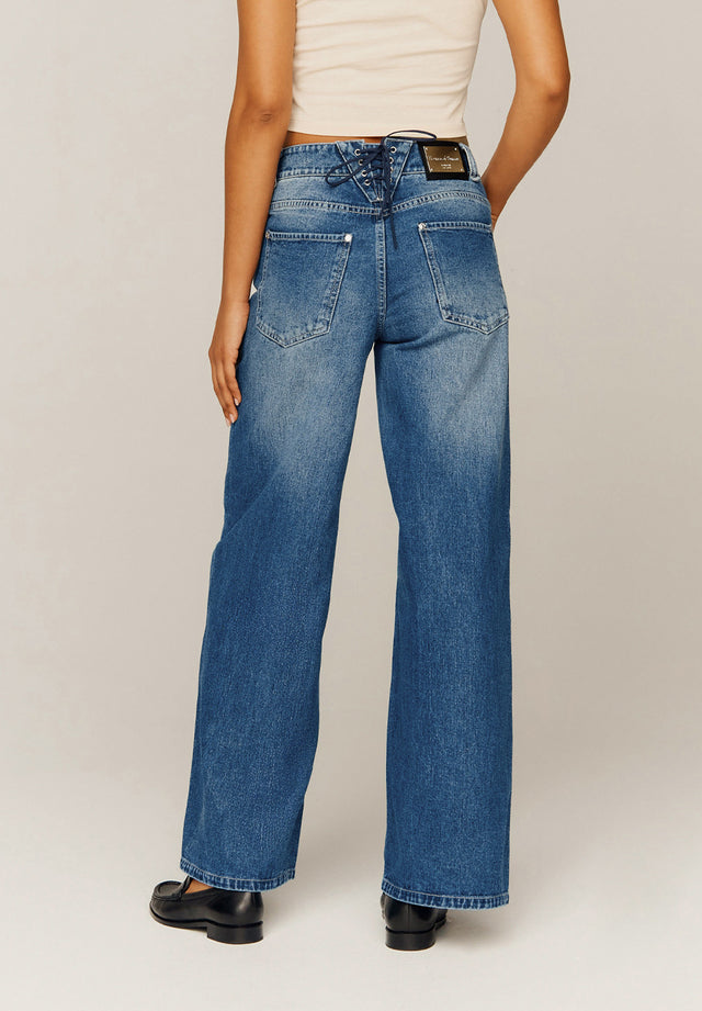 LOW RISE WIDE LEG DENIM