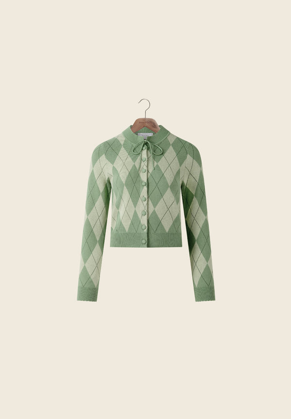 ARGYLE LOUNGE CARDIGAN