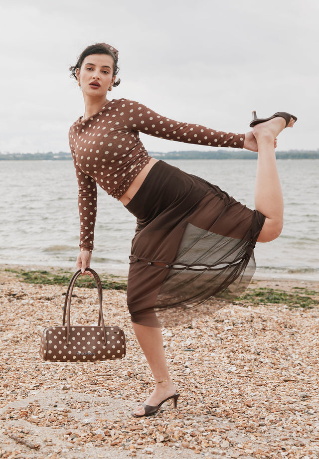 POLKA DOT SHOULDER BAG