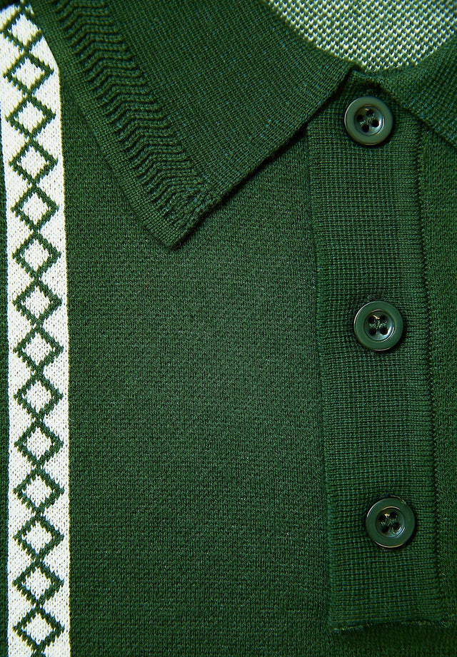 STRIPE KNITTED RUGBY SHIRT