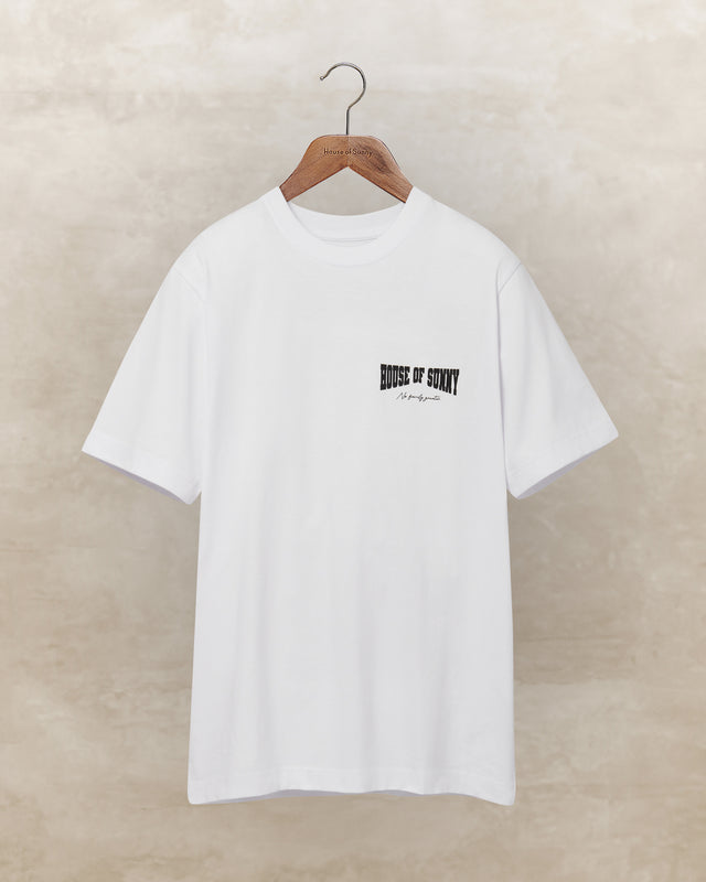 WHITE 'HACKNEY' TEE