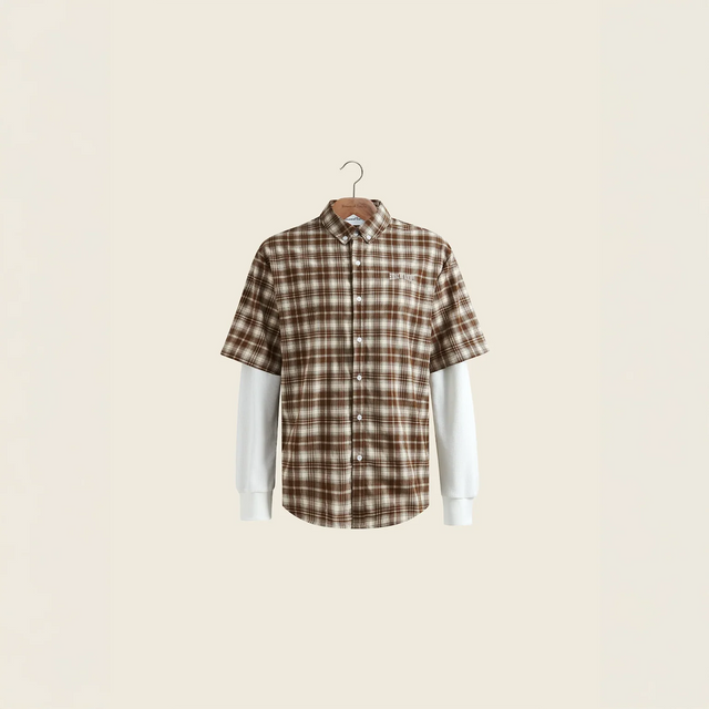 DOUBLE LAYERED BUTTON DOWN