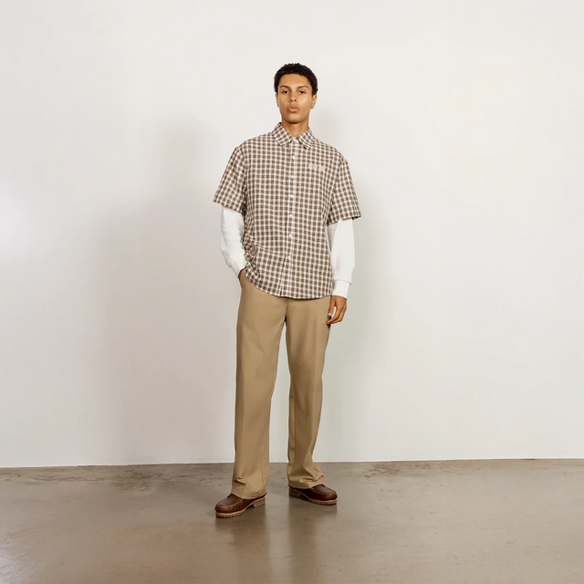 DOUBLE LAYERED BUTTON DOWN